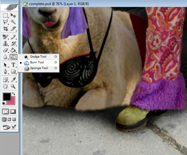 Creation of Pimpin' Wool: Step 33